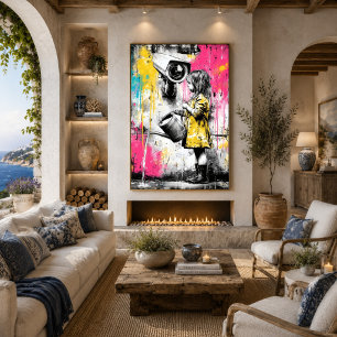 Affiche Innocence et observation contemporaine conceptuell