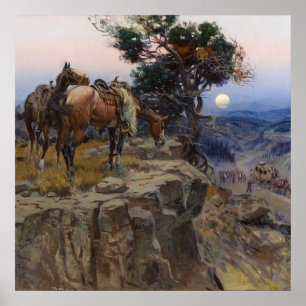 Affiche "Innocent Allies" de Charles M Russell