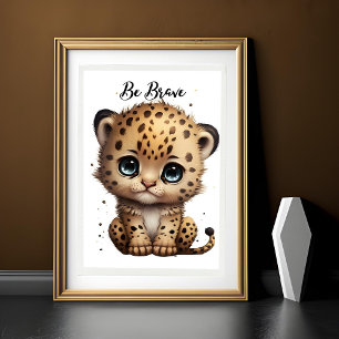 Affiche Innocents yeux, cœur sauvage : bébé guépard