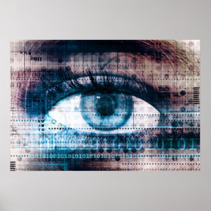 Affiche Innovation technologique avec l'oeil électronique