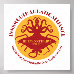 Affiche Innsmouth Aquatic Alliance Fisherman Union