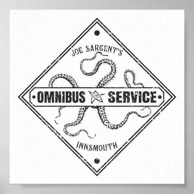 Affiche Innsmouth Bus Service Joe Sargent (Devant)