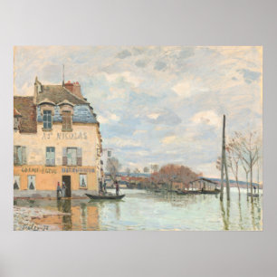 Affiche Inondation à Port-Marly - Alfred Sisley Beaux-Arts