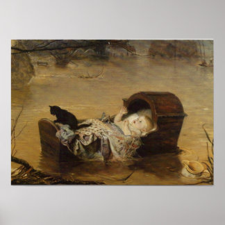 Affiche Inondation de John Everett Millais