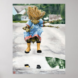 Affiche Insecter le saut d'enfant Jouer l'image d'art Imag