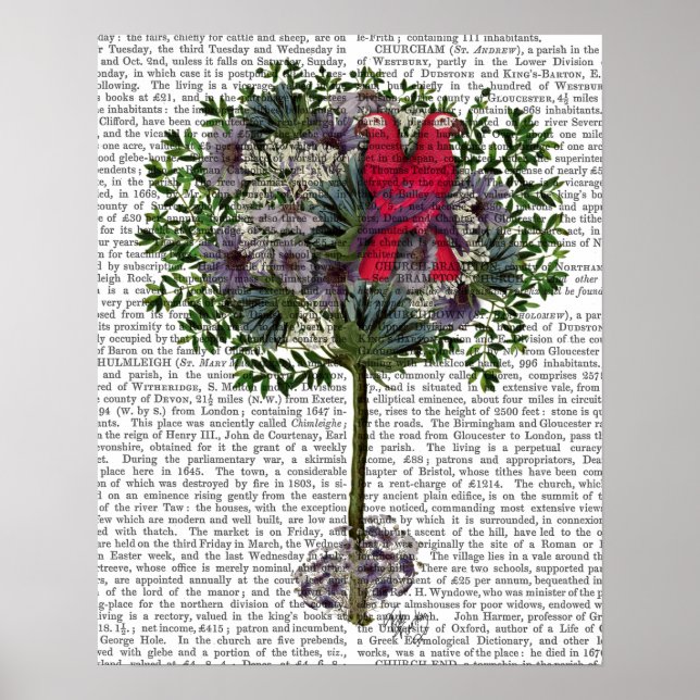 Affiche Inséparables dans un arbre (Devant)