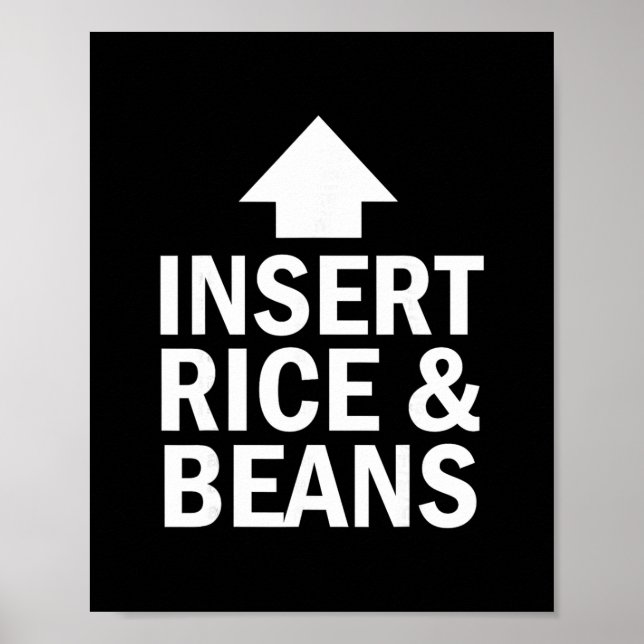 Affiche Insert Rice And Beans Thanksgiving Pointing Arrow  (Devant)