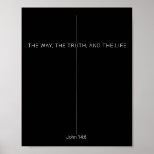Affiche Insertion chrétienne – Jean 14_6 Jésus le chemin d