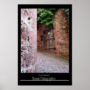 Affiche Inside Castle Walls-Heidelberg, Allemagne