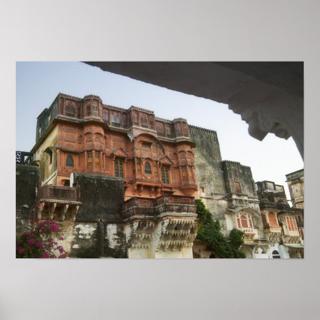 Affiche Inside Royal Ghanerao Castle, Rajasthan, India (Devant)