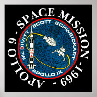 Insigne Apollo 9 Space Mission 1969
