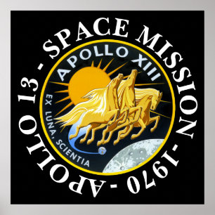 Affiche Insigne de mission spatiale Apollo 13 1970
