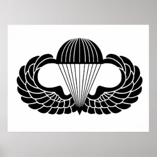 Affiche Insigne de parachutiste