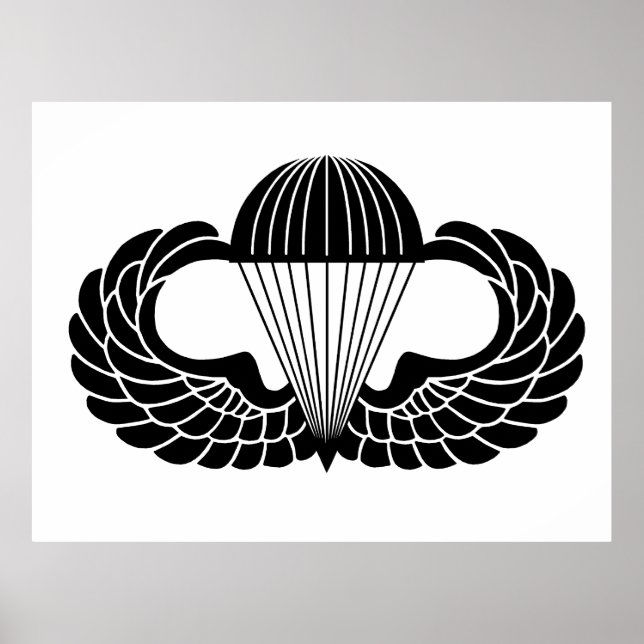 Affiche Insigne de parachutiste (Devant)
