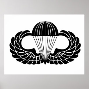 Affiche Insigne de parachutiste