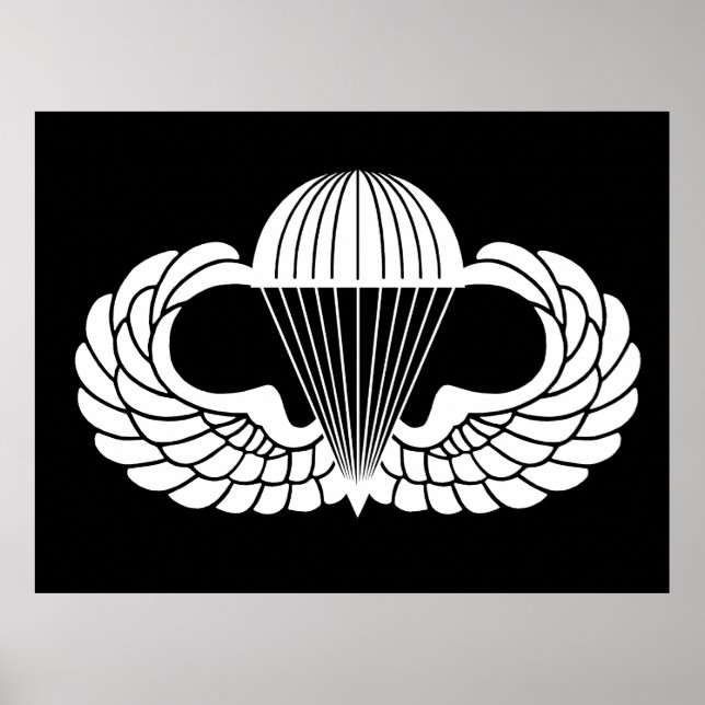 Affiche Insigne de parachutiste (Devant)