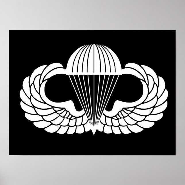 Affiche Insigne de parachutiste (Devant)