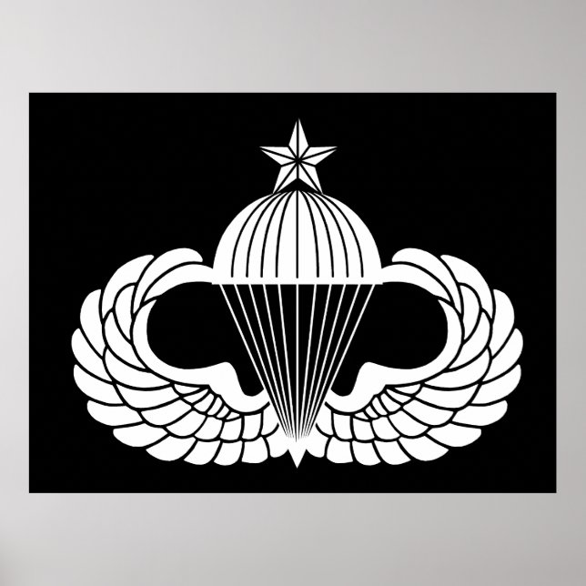 Affiche Insigne de parachutiste, Senior (Devant)
