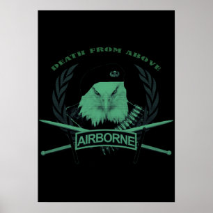 Affiche Insigne militaire des troupes aéroportées