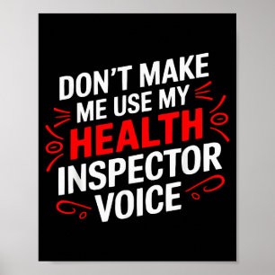 Affiche Inspecteur de la santé Profession Santé publique