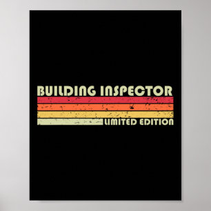 Affiche Inspecteur du bâtiment Funny Titre du travail Anni