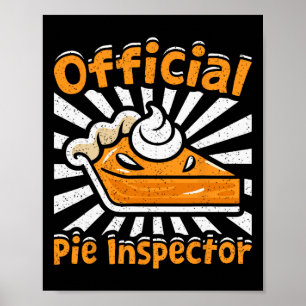 Affiche Inspecteur officiel du secteur Funny Citrouille de