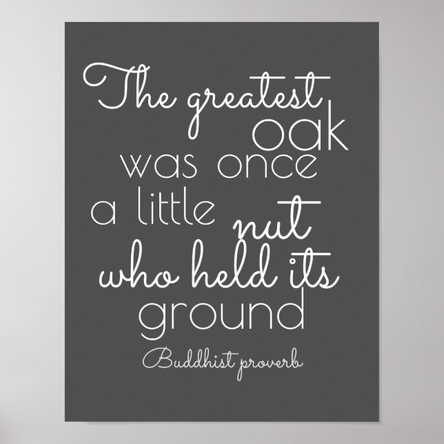 affiche inspirante citation proverbe bouddhiste (Devant)
