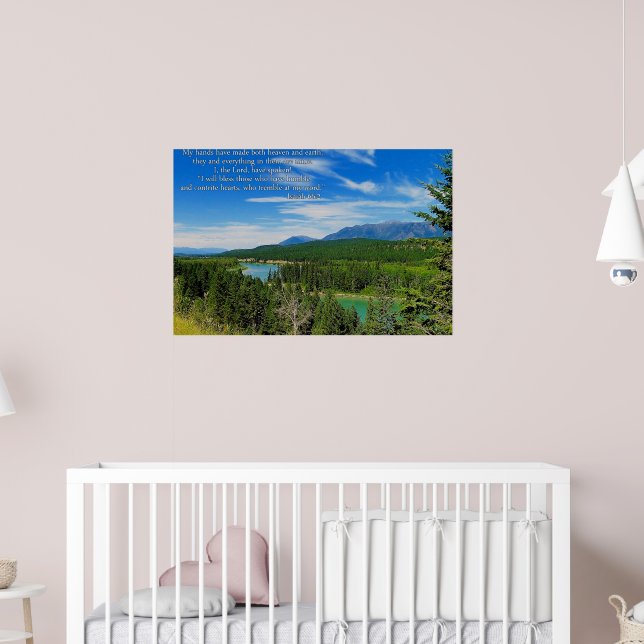 Affiche inspirante de paysage de montagne (Pépinière 2)