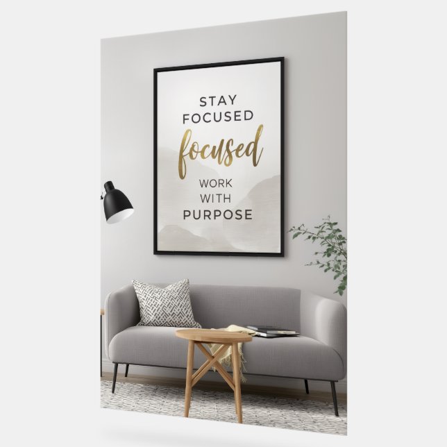 Affiche Inspirante Minimaliste | Neutre Moderne O (Angle)