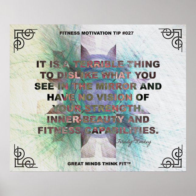 Affiche inspirante pour la condition physique Cita (Devant)