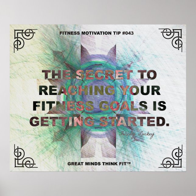 Affiche inspirante pour la condition physique Cita (Devant)