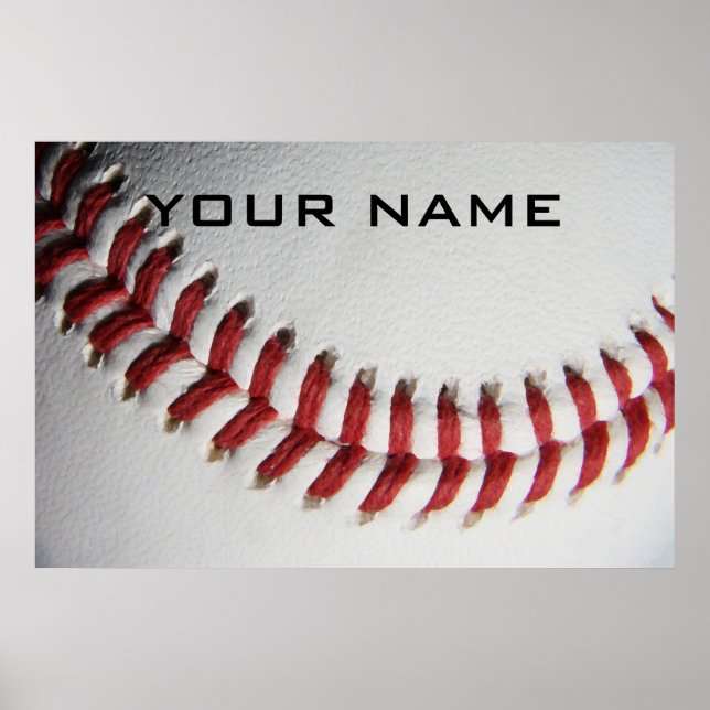 Affiche Inspiration Baseball Ajouter Votre Nom (Devant)