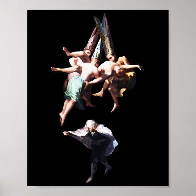 Affiche Inspiration de Francisco Goya, Vol de sorcières (Devant)