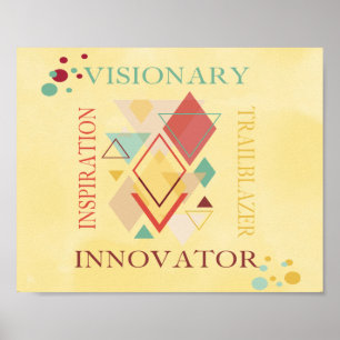 Affiche Inspiration de l'innovateur de Trailblazer Visionn
