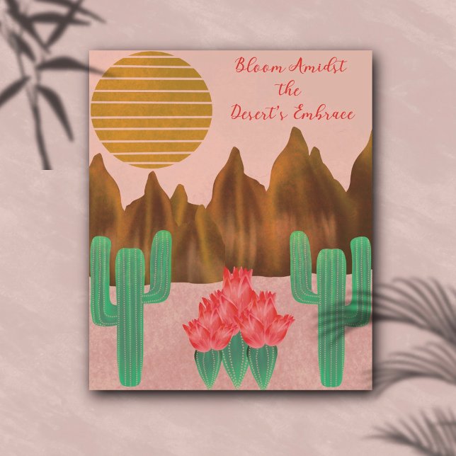 Affiche Inspiration Desert Southwest Floral (Créateur téléchargé)