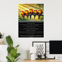 Inspiration du perroquet tropical solaire de Desid