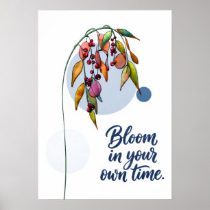 Affiche Inspiration Florale avec des Baies
