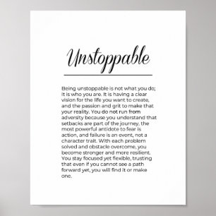 Affiche Inspiration INCESSANTE pour l'art mural de motivat