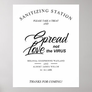 Affiche Inspiration Mariage Sanitizing Hand Gel Station