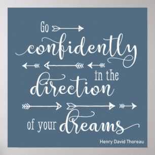 Affiche Inspiration Motivation Allez avec Confiance vers v