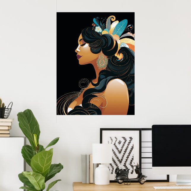 AFFICHE INSPIRATION NATIVE #3 (Bureau à domicile)