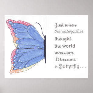 Affiche Inspiration papillon