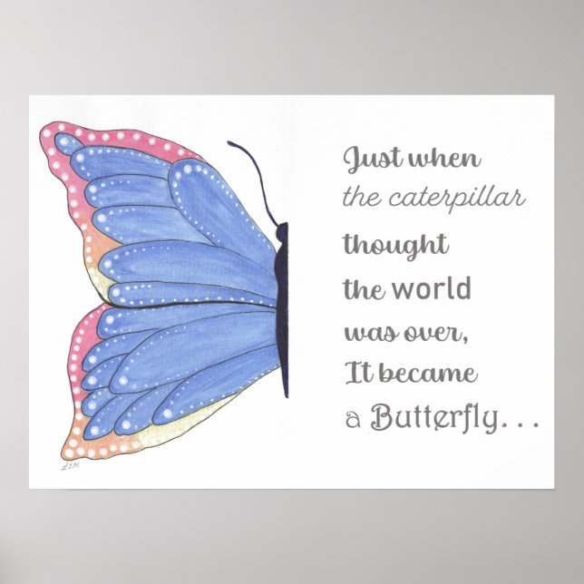 Affiche Inspiration papillon (Devant)