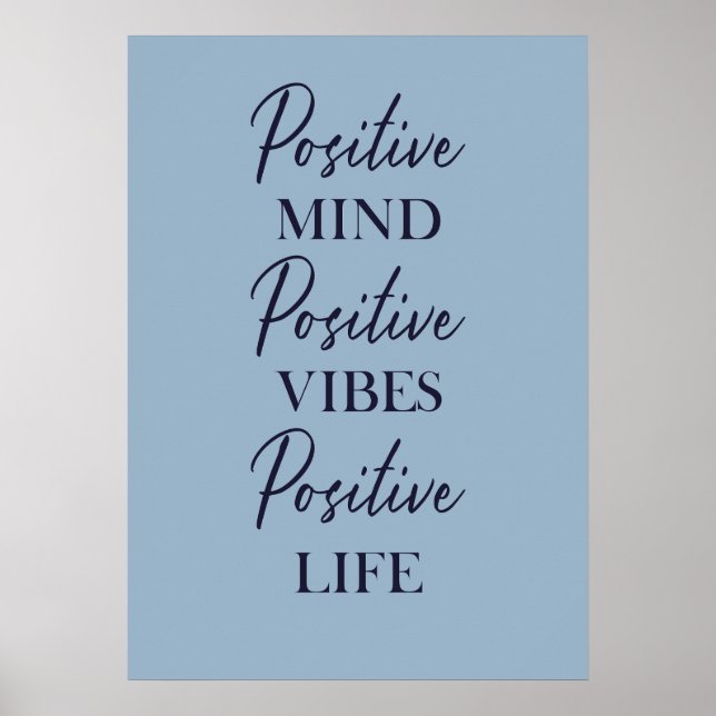 Affiche Inspiration Positive Affirmation Mur Art Motif (Devant)