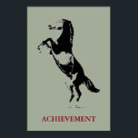 Affiche Inspiration Réussite Cheval Pop Art<br><div class="desc">Chevaux sauvages oeuvres d'art numériques,  peintures,  images et images</div>