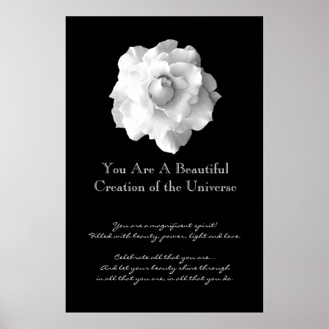 Affiche Inspiration Rose blanche (Devant)