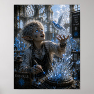 Affiche Inspiration / Sculpteur sur verre / Atelier de cri