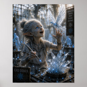 Affiche Inspiration / Sculpteur sur verre / Atelier de cri