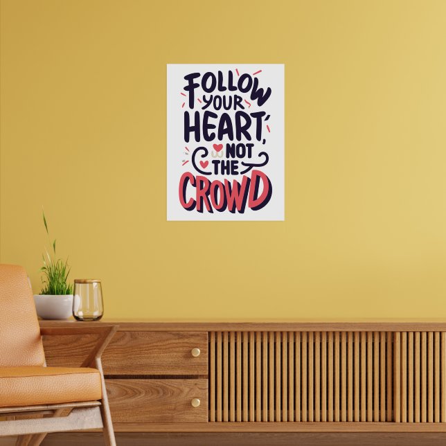 Affiche Inspiration Suivez votre citation de coeur (Salon 2)