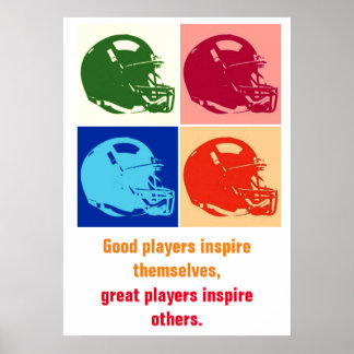 Affiche Inspirational Football Unique Art Pop Art